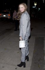 SAVANNAH MAY Out for Dinner in Los Angeles 10/25/2018