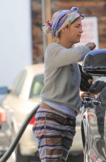 SELMA BLAIR at a Gas Station in Studio City 10/26/2018