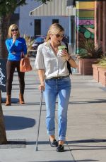 SELMA BLAIR Utilizes a Cane Out in Studio City 10/29/2018