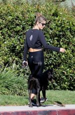 SHAUNA SEXTON Out with Her Dog in Los Angeles 10/15/2018