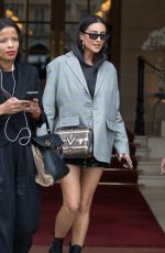 SHAY MITCHELL Leaves Her Hotel in Paris 10/02/2018