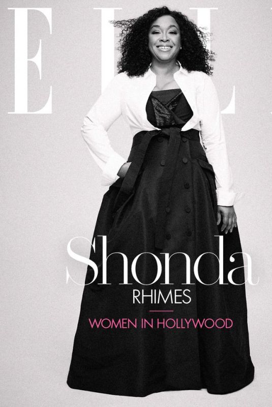 SHONDA RIMESin Elle Women in Hollywood Issue, November 2018