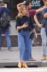 SIENNA MILLER in Denim Out in New York 10/01/2018