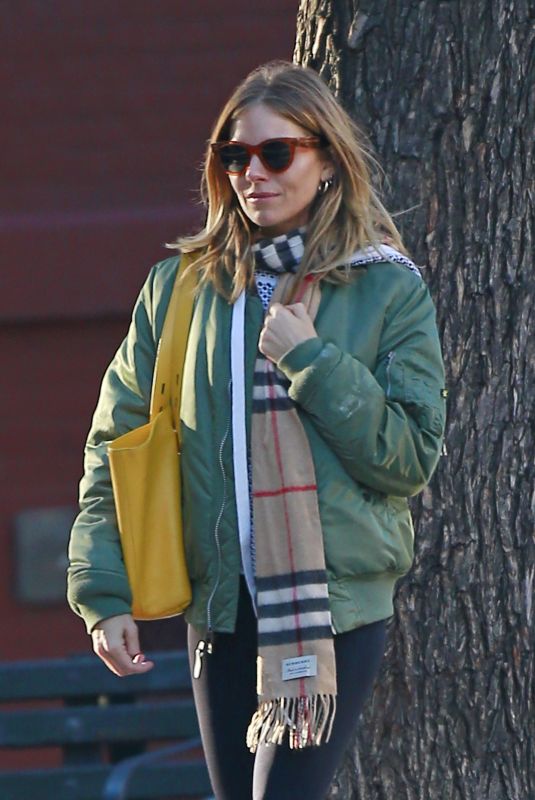 SIENNA MILLER Out and About in New York 10/17/2018