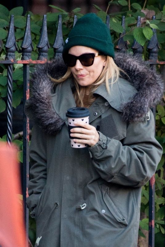 SIENNA MILLER Out for Coffee in New York 10/25/2018