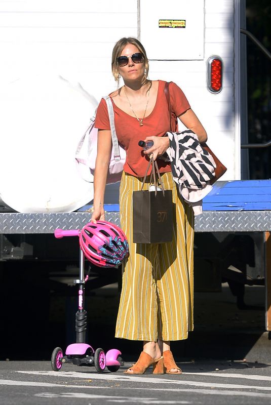 SIENNA MILLER Out in West Village in New York 10/03/2018