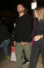 SOFIA RICHIE and Scott Disick at Maddox Gallery in West Hollywood 10/11/2018