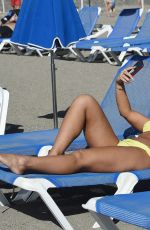 SOPHIE KASAEI in Bikini at a Beach in Lanzarote 10/23/2018