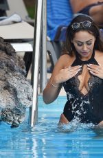 SOPHIE KASAEI in Swimsuit at a Pool in Tenerife 09/30/2018