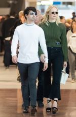 SOPHIE TURNER and Joe Jonas at Charles De Gaulle Airport in Paris 10/01/2018