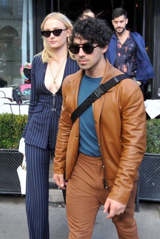 SOPHIE TURNER and Joe Jonas at L