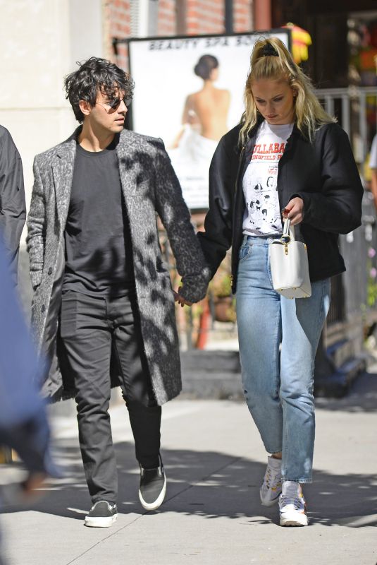 SOPHIE TURNER and Joe Jonas Out in New York 10/12/2018