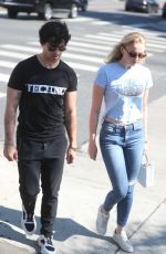 SOPHIE TURNER and Joe Jonas Out in West Hollywood 10/26/2018