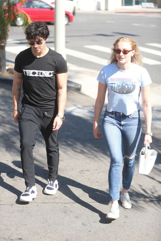 SOPHIE TURNER and Joe Jonas Out in West Hollywood 10/26/2018