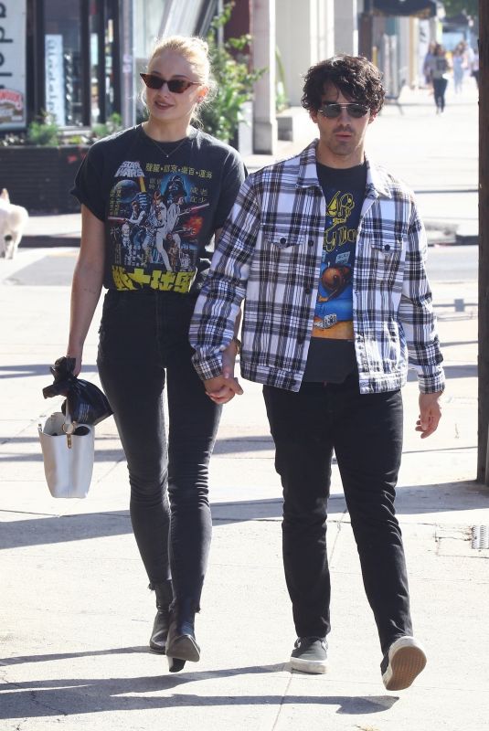 SOPHIE TURNER and Joe Jonas Out in West Hollywood 10/27/2018