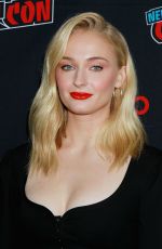 SOPHIE TURNER at Dark Phoenix Panel at New York Comic-con 10/05/2018