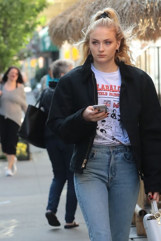 SOPHIE TURNER Out and About in New York 10/12/2018