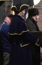 SUREANNE JONES on the Set of Gentleman Jack in Hartlepool 10/25/2018