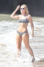 TANYA BURR in Bikini at a Beach in Santa Monica 09/30/2018