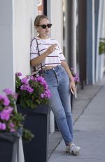 TANYA BURR Leaves M Cafe in Beverly Hills 10/11/2018
