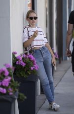 TANYA BURR Leaves M Cafe in Beverly Hills 10/11/2018