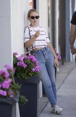TANYA BURR Leaves M Cafe in Beverly Hills 10/11/2018