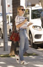 TANYA BURR Leaves M Cafe in Beverly Hills 10/11/2018