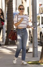 TANYA BURR Leaves M Cafe in Beverly Hills 10/11/2018