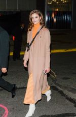 TAYLOR HILL Arrives at a Fashion Show in New York 10/25/2018