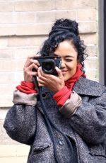 TESSA THOMPSON on the Set of Men in Black 4 in New York 10/22/2018
