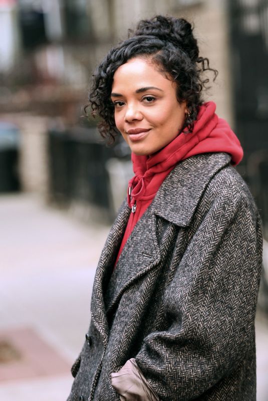 TESSA THOMPSON on the Set of Men in Black 4 in New York 10/22/2018