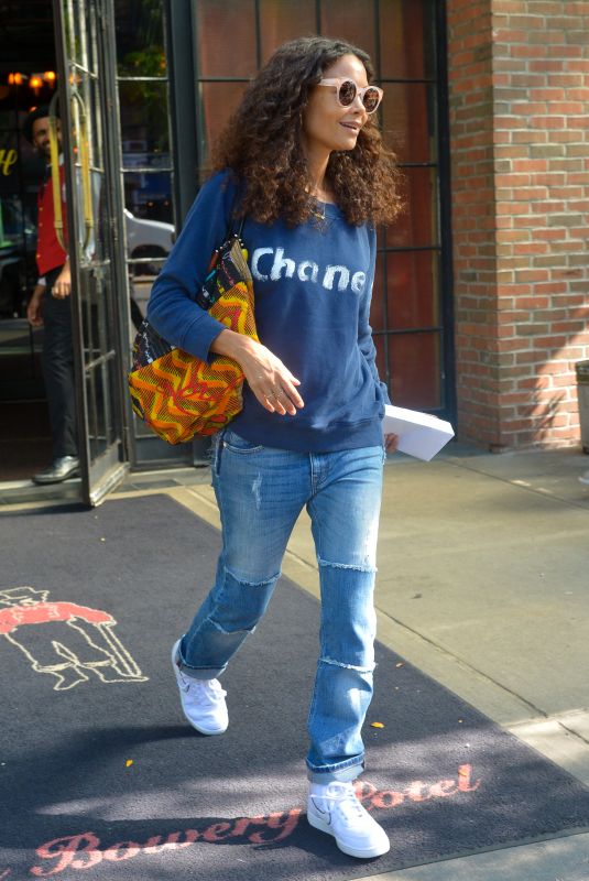 THANDIE NEWTON Out in New York 10/10/2018