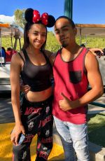 TINASHE Out at Disneyland in Anaheim 10/18/2018