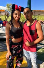 TINASHE Out at Disneyland in Anaheim 10/18/2018