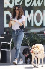 TROIAN BELLISARIO Out with Her Dog in Los Angeles 10/25/2018