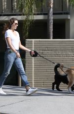 TROIAN BELLISARIO Out with Her Dog in Los Angeles 10/25/2018