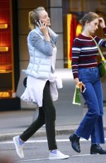 UMA THURMAN and MAYA HAWKE Out on Fifth Avenue in New York 10/03/2018