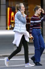 UMA THURMAN and MAYA HAWKE Out on Fifth Avenue in New York 10/03/2018