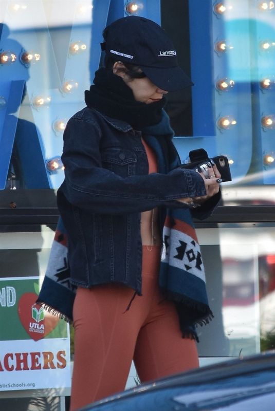 VANESSA HUDGENS Leaves Pilates Class in Los Angeles 10/24/2018