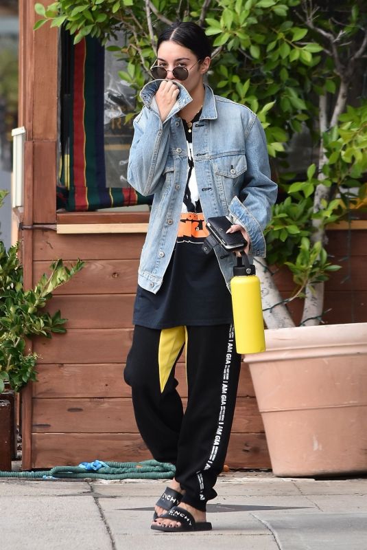VANESSA HUDGENS Leaves Pilates Class in Studio City 10/09/2018