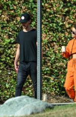 VANESSA HUDGENS Out with Her Dog in Los Angeles 10/04/2018