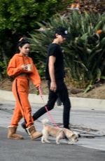 VANESSA HUDGENS Out with Her Dog in Los Angeles 10/04/2018