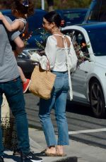 VANESSA HUDGENS Shopping at Farmers Market in Los Angeles 10/21/2018