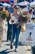 VANESSA HUDGENS Shopping at Farmers Market in Los Angeles 10/21/2018