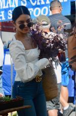 VANESSA HUDGENS Shopping at Farmers Market in Los Angeles 10/21/2018