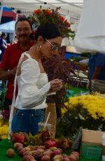 VANESSA HUDGENS Shopping at Farmers Market in Los Angeles 10/21/2018