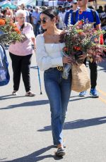 VANESSA HUDGENS Shopping at Farmers Market in Los Angeles 10/21/2018