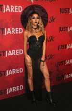VANESSA MORGAN at Just Jared Halloween Party in West Hollywood 01/27/2018