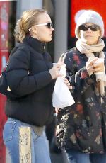 VANESSA PARADIS and LILY-ROSE DEPP Out in New York 10/19/2018