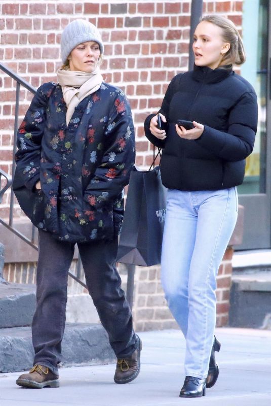 VANESSA PARADIS and LILY-ROSE DEPP Out in New York 10/19/2018